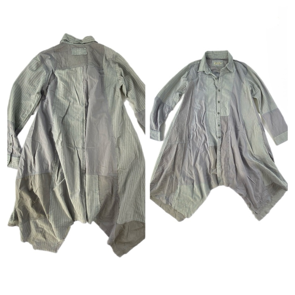 Free People We The Free Remade Dress Shirt Blue Lavender Small NWOT - Picture 15 of 16